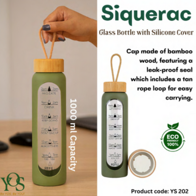 Siquerac - Glass Bottle with Silicon Cover
