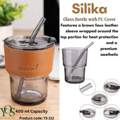 Silica - Glass Bottle with PU Cover