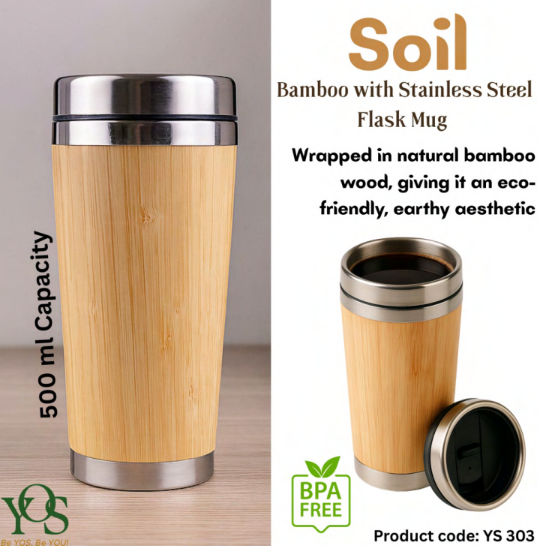Soil - Bamboo with SS Flask Mug