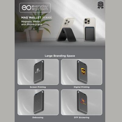 Magnetic Wallet with Phone Stand