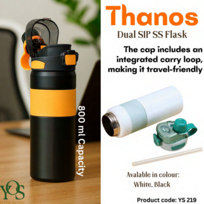 Thanos - Dual Sip SS Flask